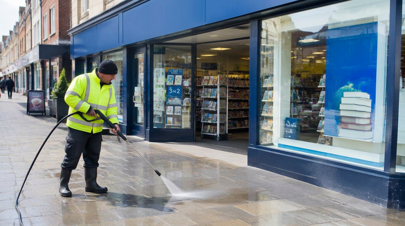 Shopfront & Forecourt Cleaning in Manchester